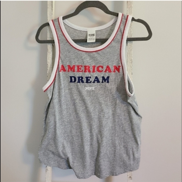 Victoria's Secret PINK small American Dream graphic scoopneck tank - Picture 1 of 4